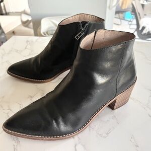 Madewell Black Booties - Genuine Leather - Size 8.5